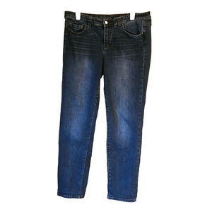 Calvin Klein Jeans Women’s 14 / 32 Ultimate Skinny Blue Stretch Denim Mid Rise